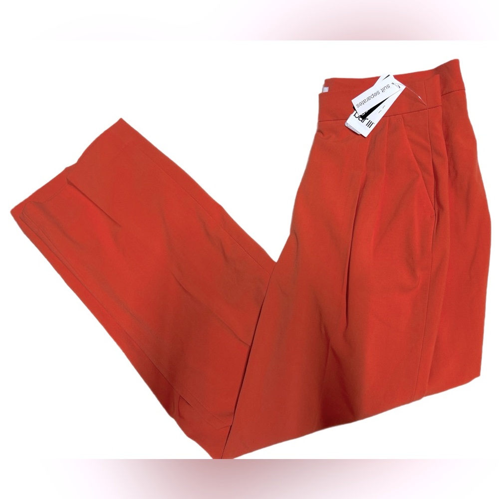 NWT $80 coral wide leg pleated pant
